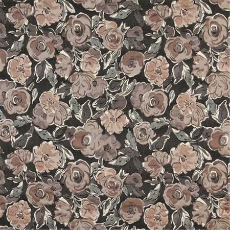 DESIGNER FABRICS 54 in. Wide Grey- Off White- Beige And Rose- Flower Patterned Upholstery Fabric K0026A